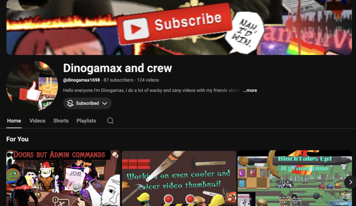 Dinogamax and Crew Youtube channel