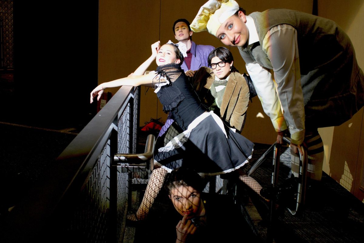 Cast of "Clue" getting ready for the show.