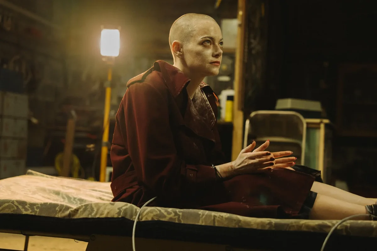 Emma Stone in “Bugonia,” ...Atsushi Nishijima/Focus Features